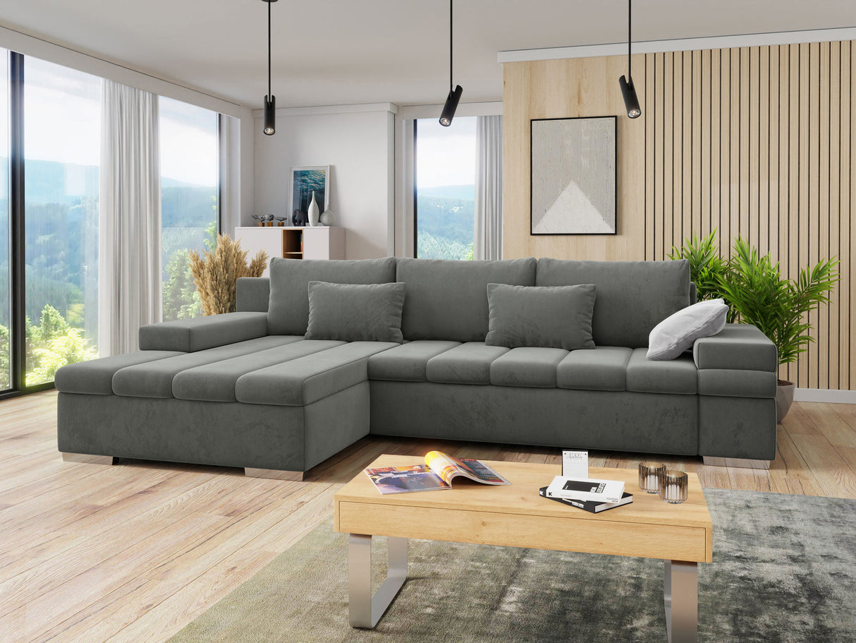 Sarokkanapé Bangkok (Kanton) Toptextil, Szín: Piano 14 + Piano 13, Változatok: Bal