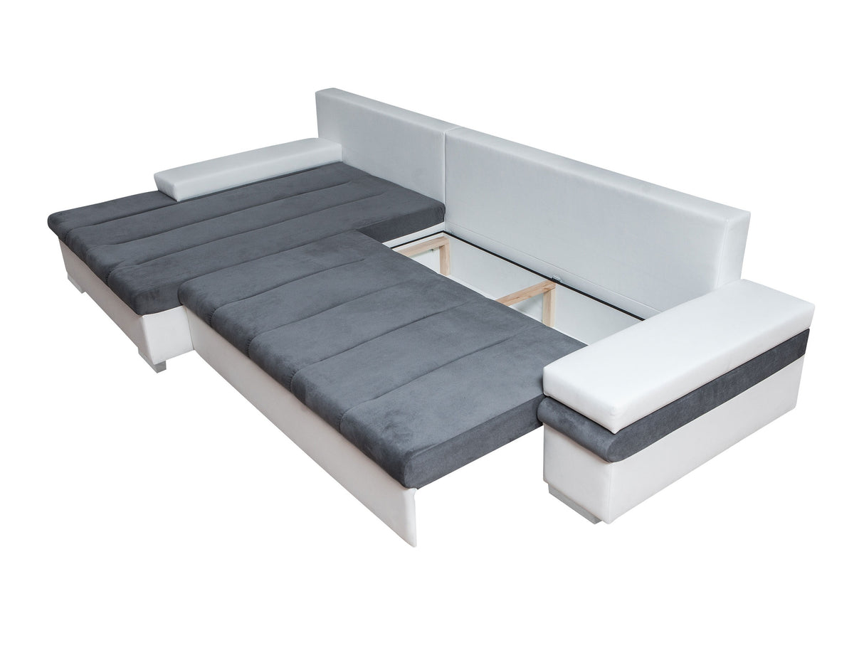 Sarokkanapé Bangkok (Kanton) Toptextil, Szín: Zoya 03 + Pianem 02, Változatok: Jobbos