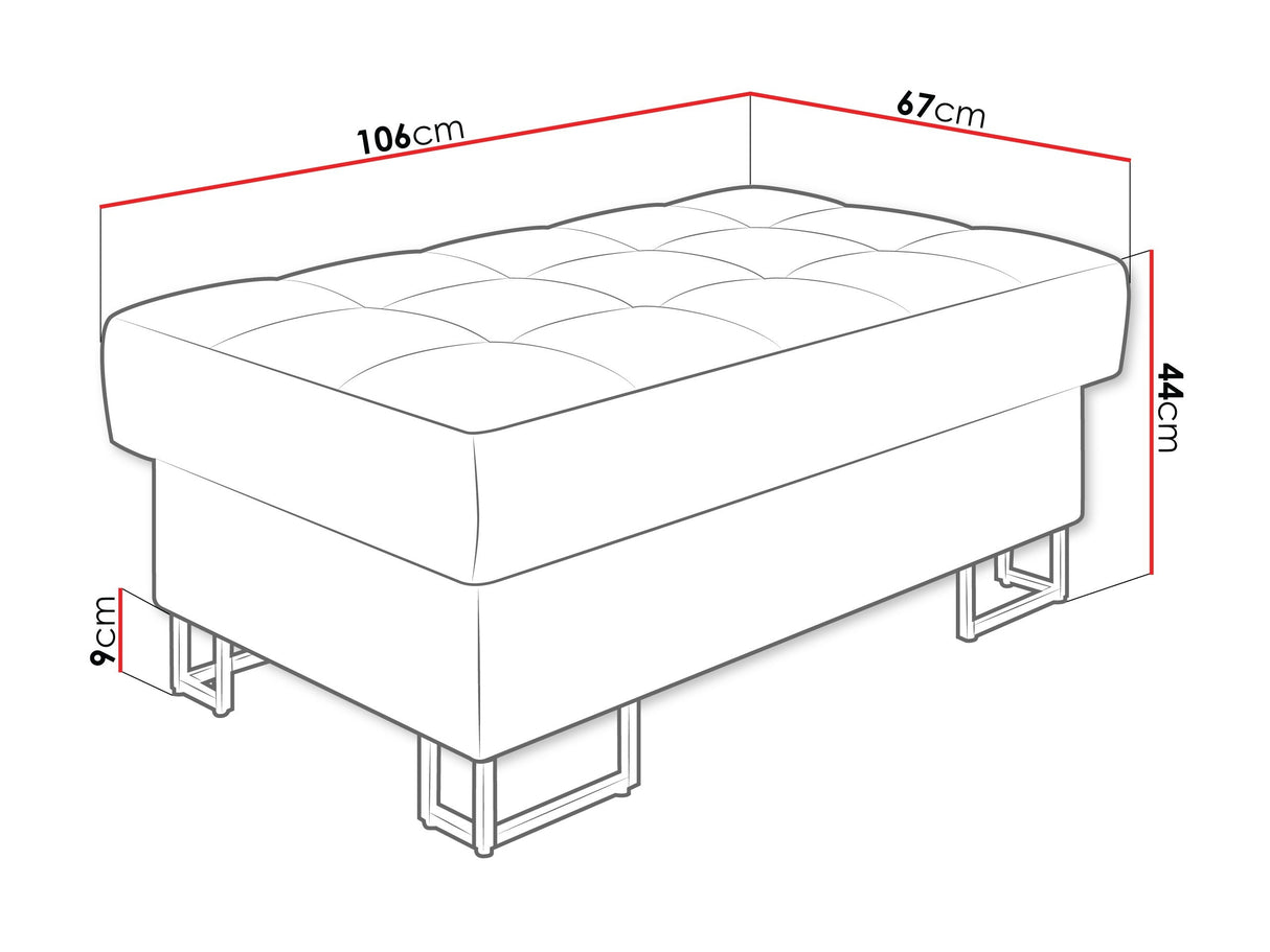 Kárpitozott pad Laris (Wales), Szín: Manza 29