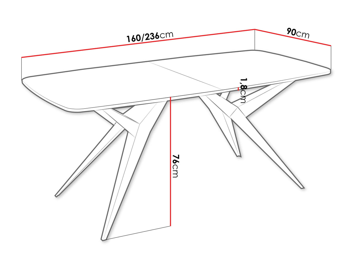 Asztal Axis, Szín: Fehér