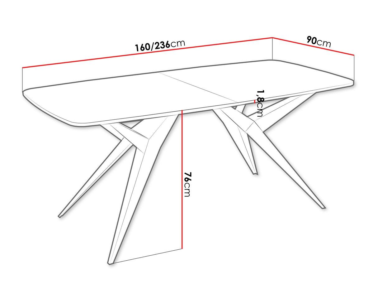 Asztal Axis, Szín: Kasmír