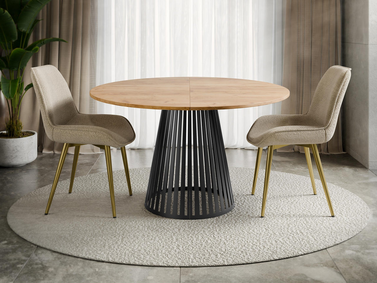 Asztal CONE 120, Szín: Kézműves aranytölgy