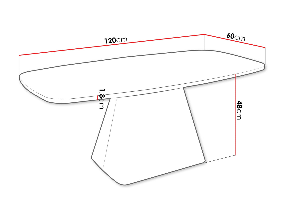 Dohányzóasztal Nema, Szín: Fekete