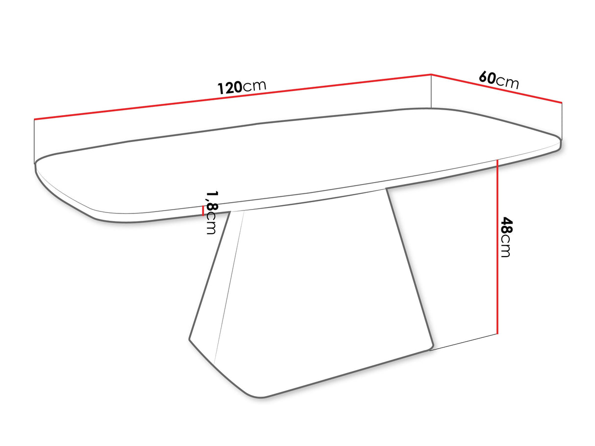 Dohányzóasztal Nema, Szín: Dió