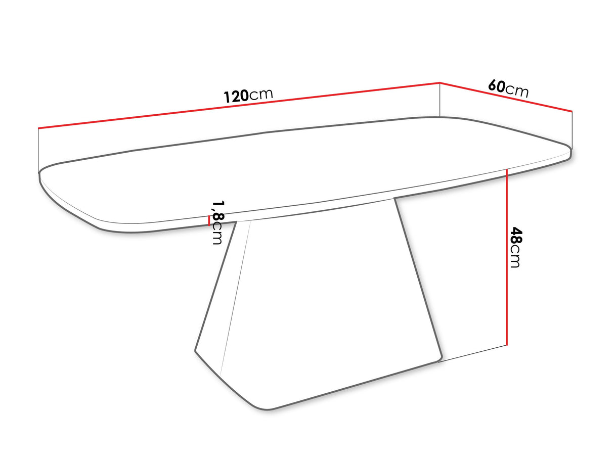 Dohányzóasztal Nema, Szín: Kasmír
