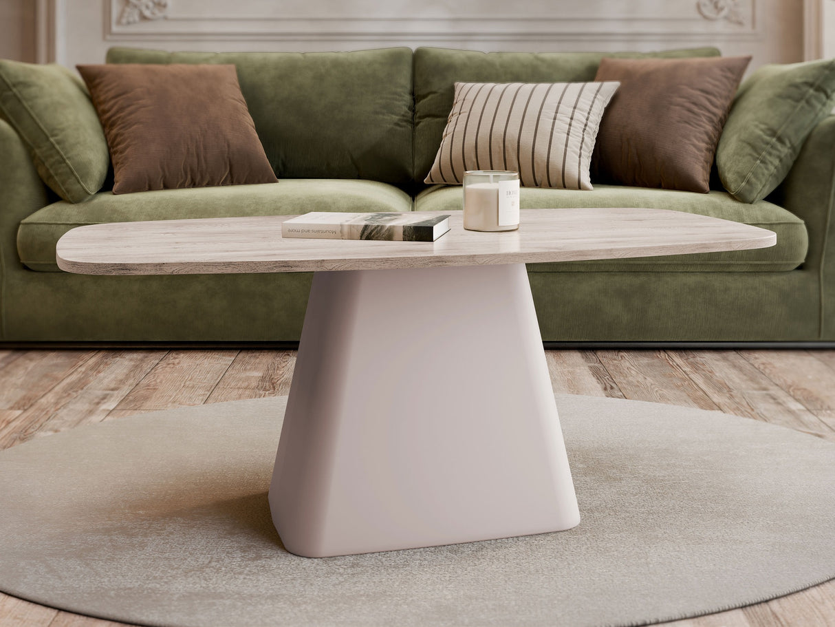 Dohányzóasztal Nema, Szín: Világos fa + Kasmír