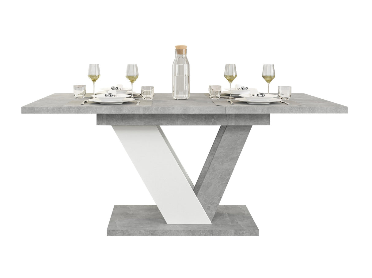 Asztal Stół DUBAI Beton + Biały (Beton) 4323621