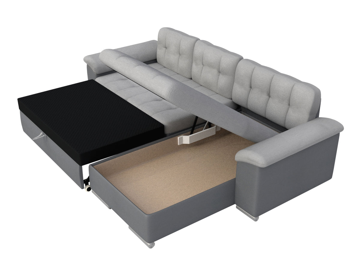 Sarokkanapé Diana (Dinem), Szín: Pianem 21 + Mokka 03, Változatok: Jobbos