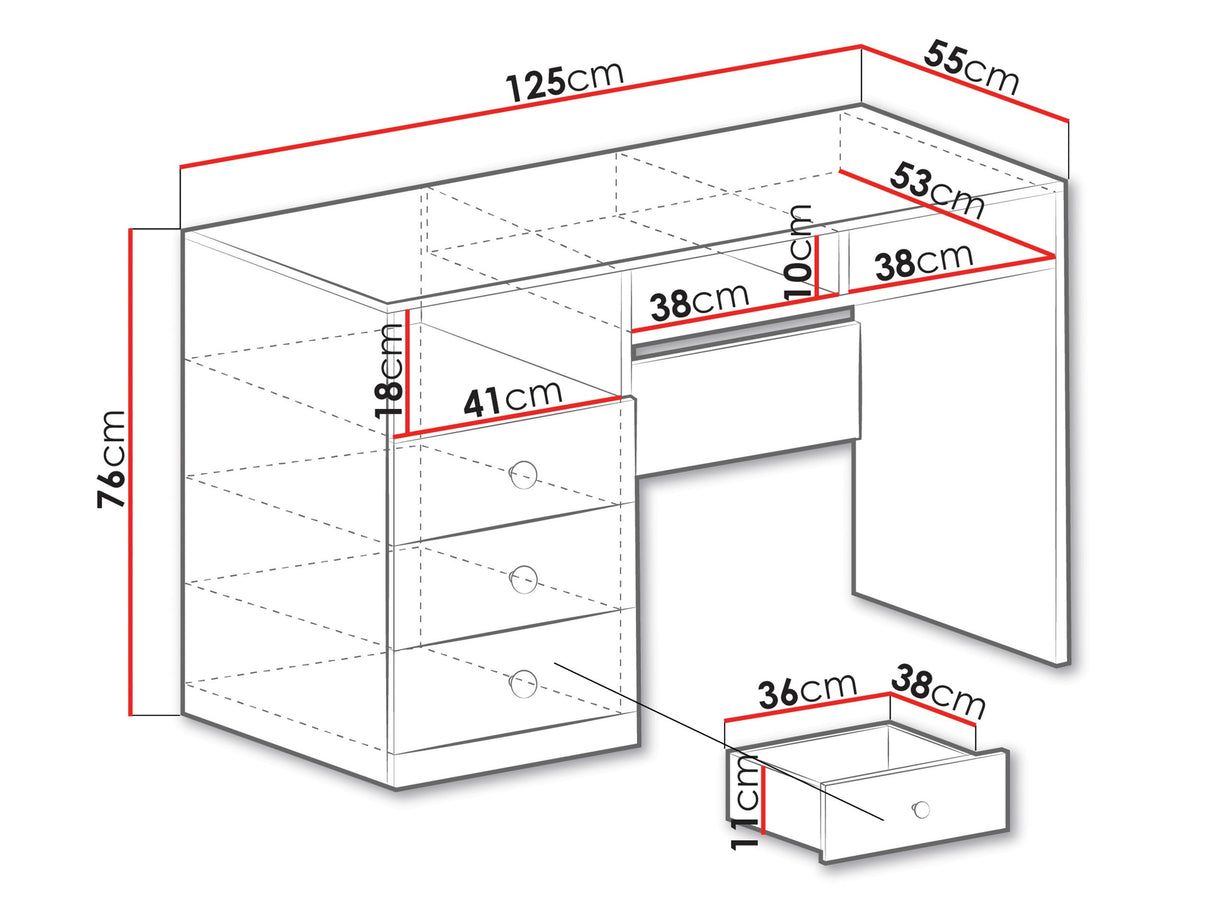 Íróasztal PIXEL SYSTEM PX8