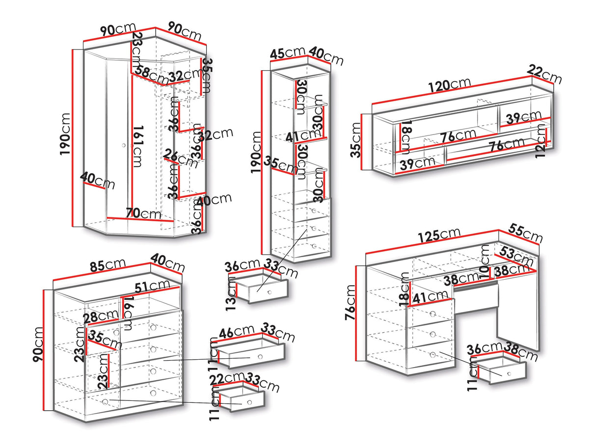 Bútorkészlet PIXEL SYSTEM V