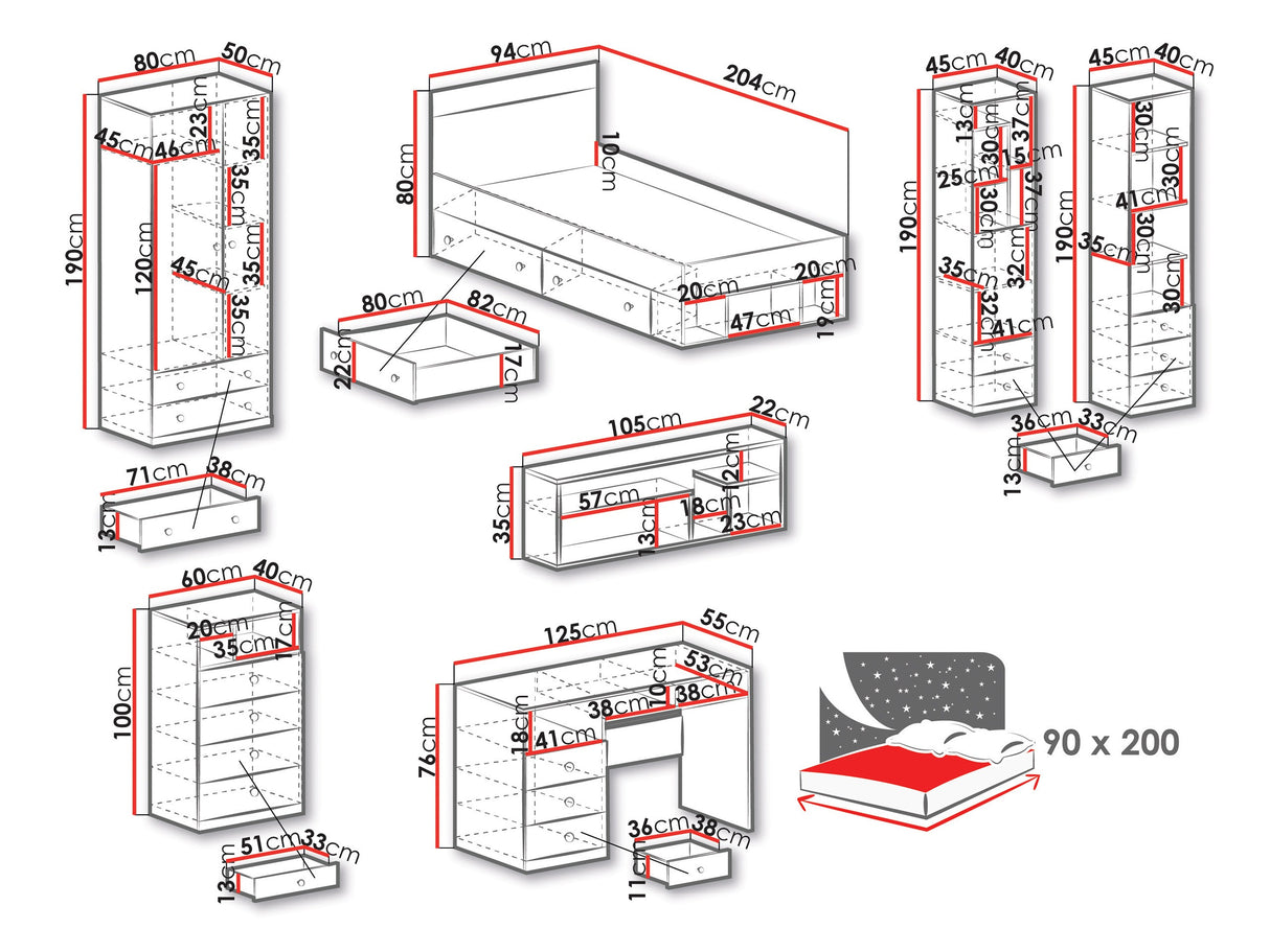 Bútorkészlet PIXEL SYSTEM I