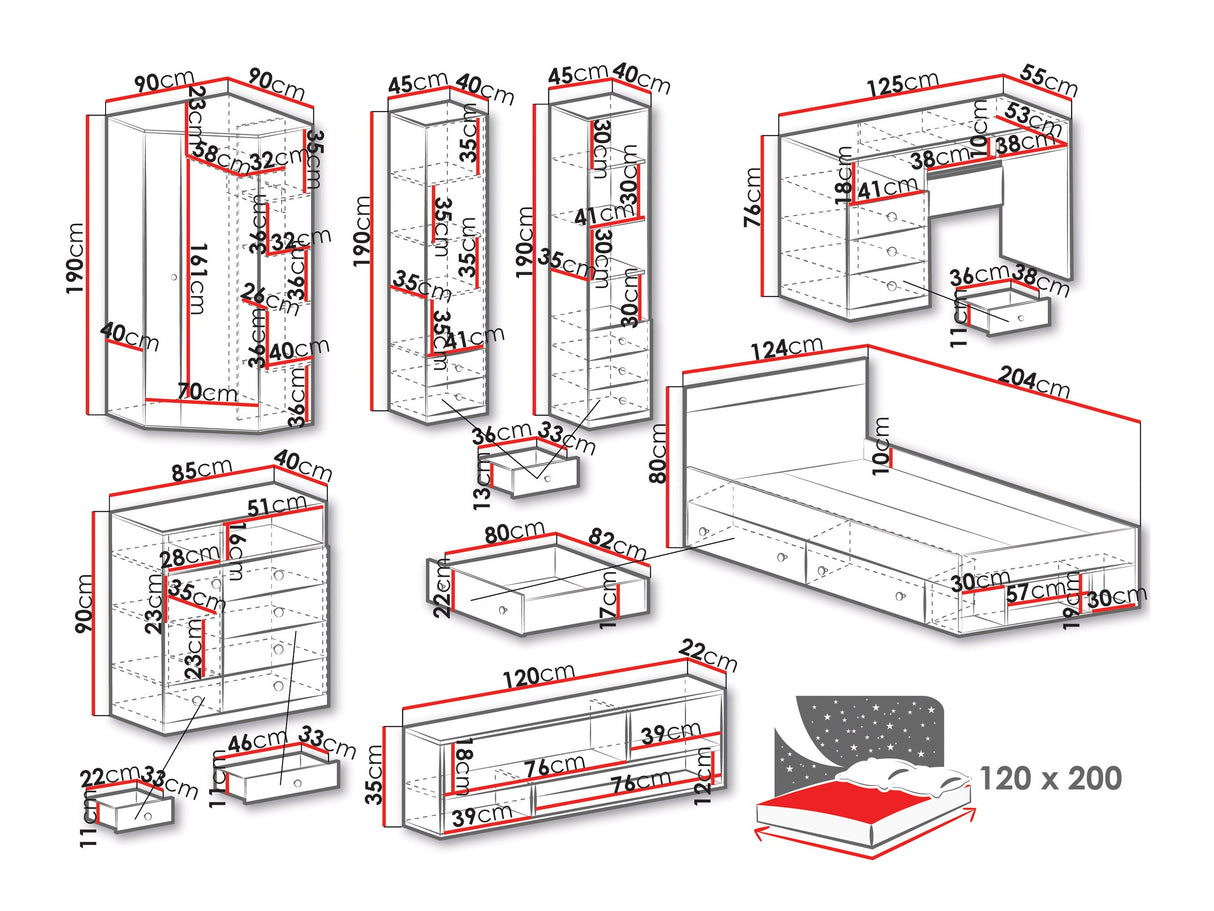 Bútorkészlet PIXEL SYSTEM IV
