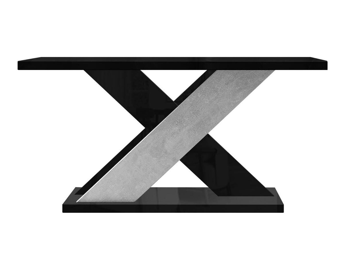 Dohányzóasztal Xao (Dulcato), Szín: Fényes fekete + Beton 4333516