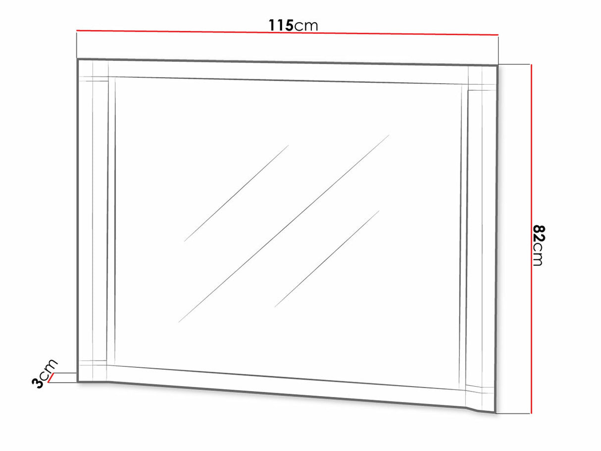 Tükör Dallas D9 (Xavier), Szín: Sonoma tölgy 4338232