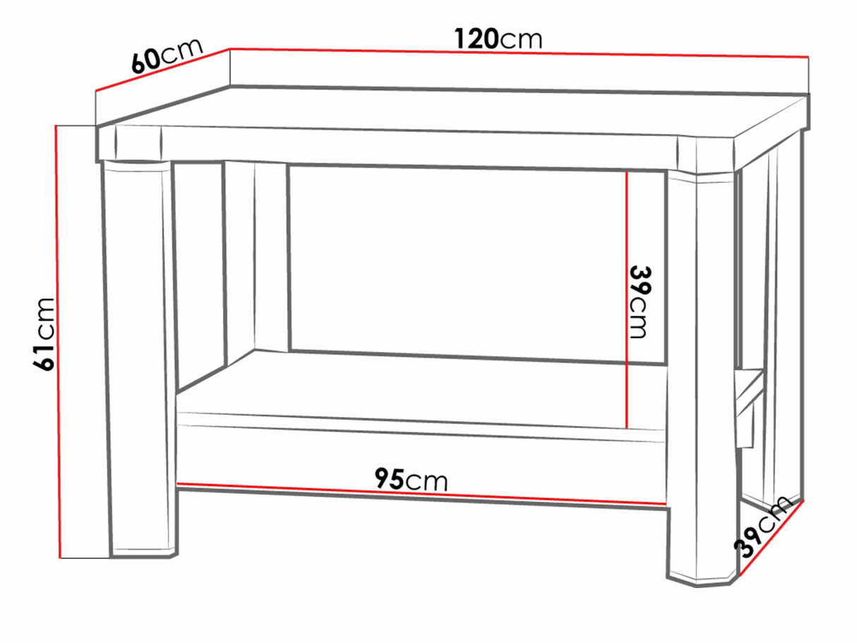 Dohányzóasztal Dallas D15, Szín: Sonoma tölgy 4338275