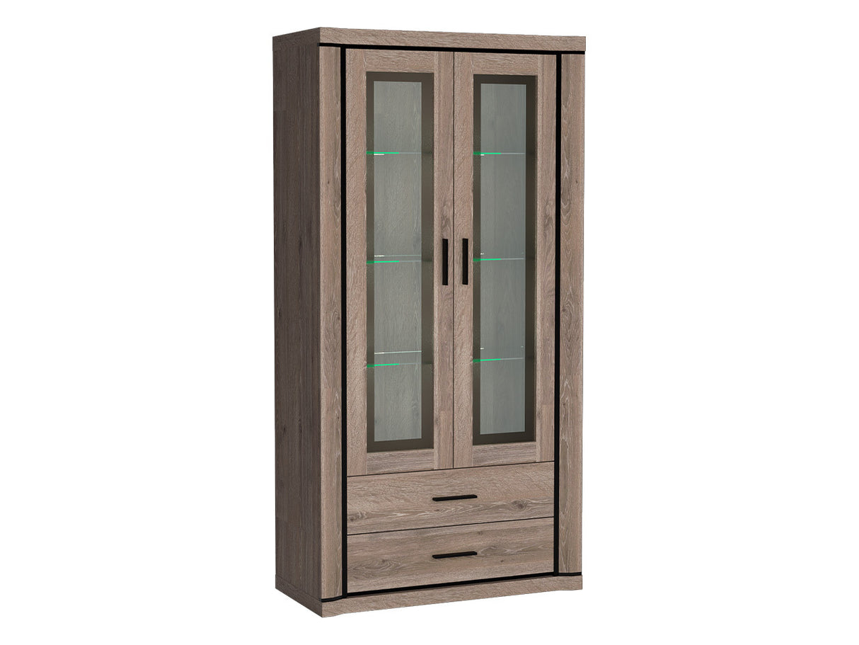 Könyvespolc Dallas D17 (Xavier), Szín: Triufel tölgy, Led világítás: Igen 4338308