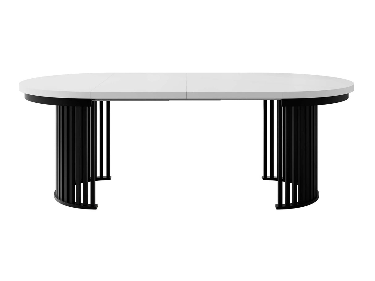 Asztal KOMO FI 100+(2X50), Szín: Fehér + Fekete