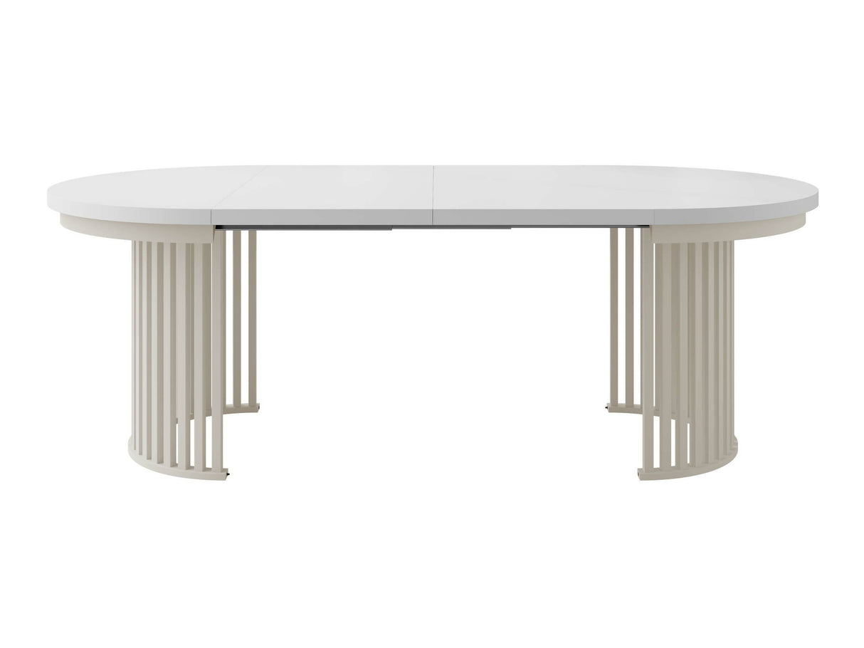 Asztal KOMO FI 100+(2X50), Szín: Fehér + Kasmír