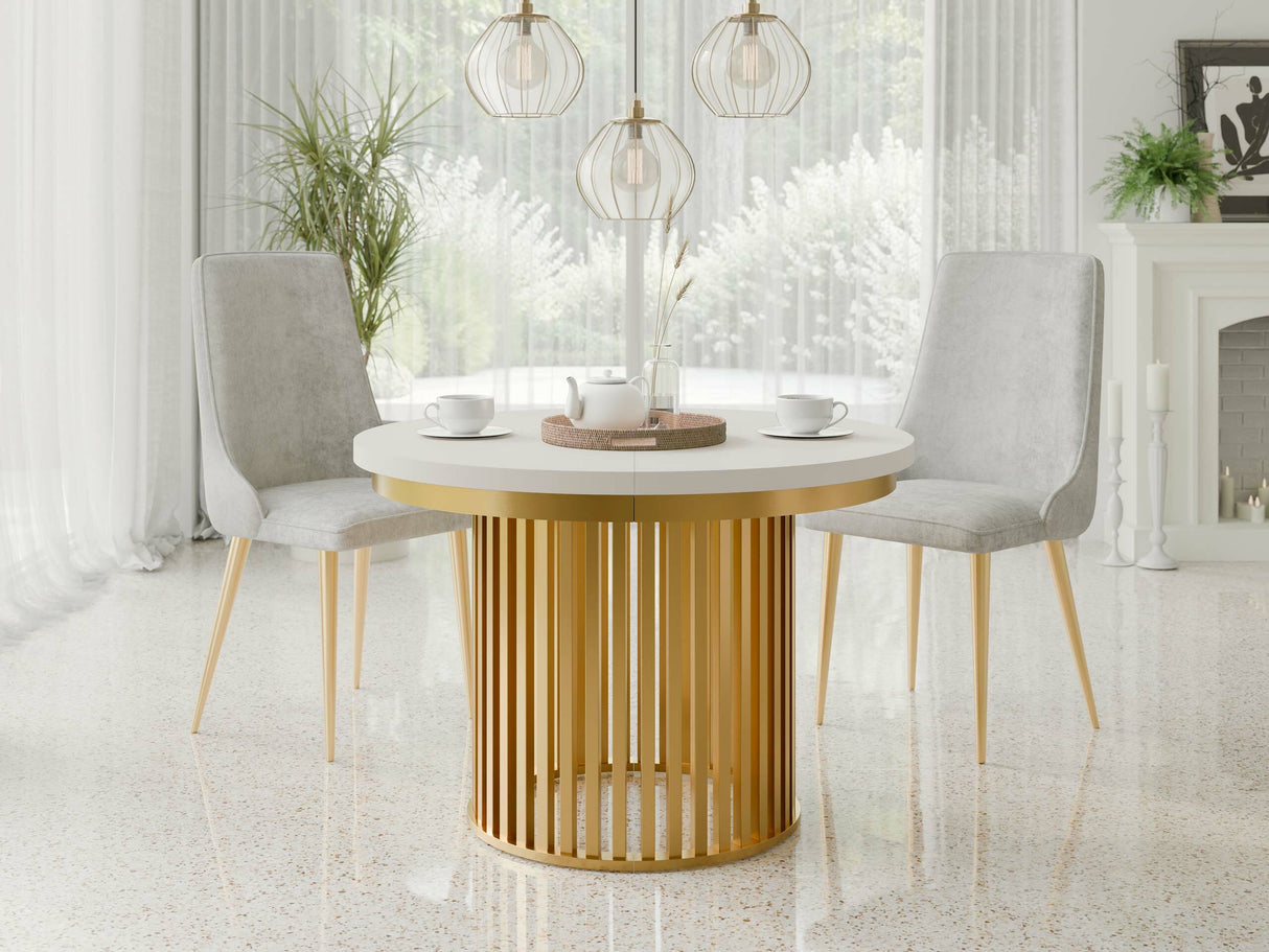 Asztal KOMO FI 100+(2X50), Szín: Kasmír + Aranysárga