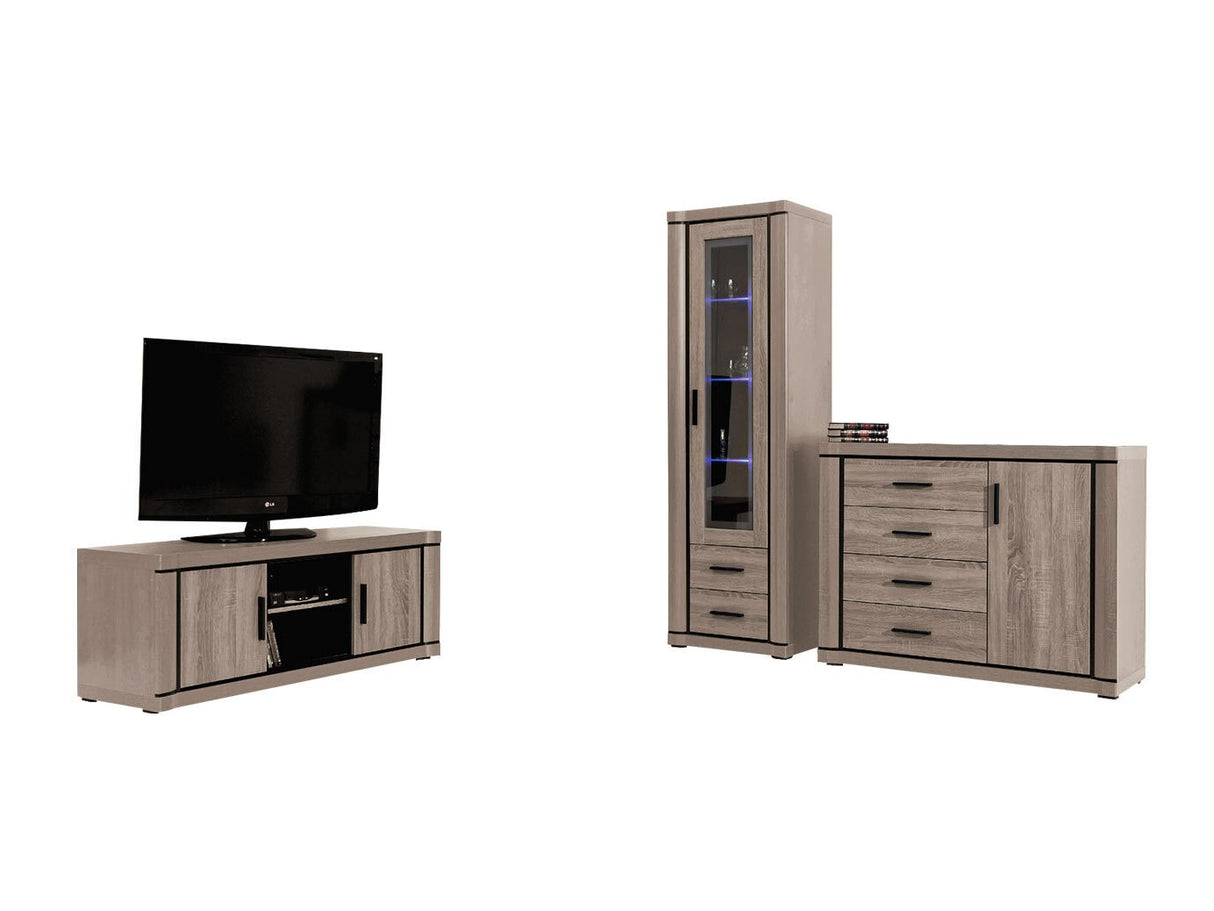 Nappali szett Dallas I (Xavier), Szín: Triufel tölgy, Led világítás: Igen 4342245