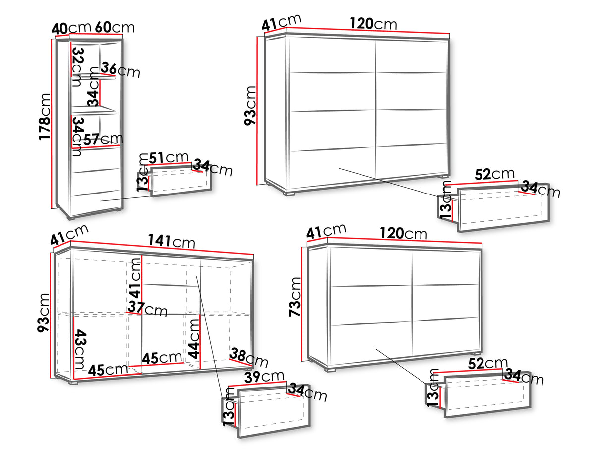 Nappali szett Gesita garnitúra II, (Tölgy) 4346334