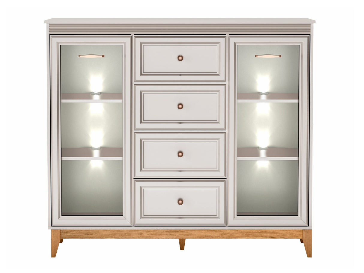 Komód Gablota WINDSOR W-7 Kasmír, -világítás: Igen
