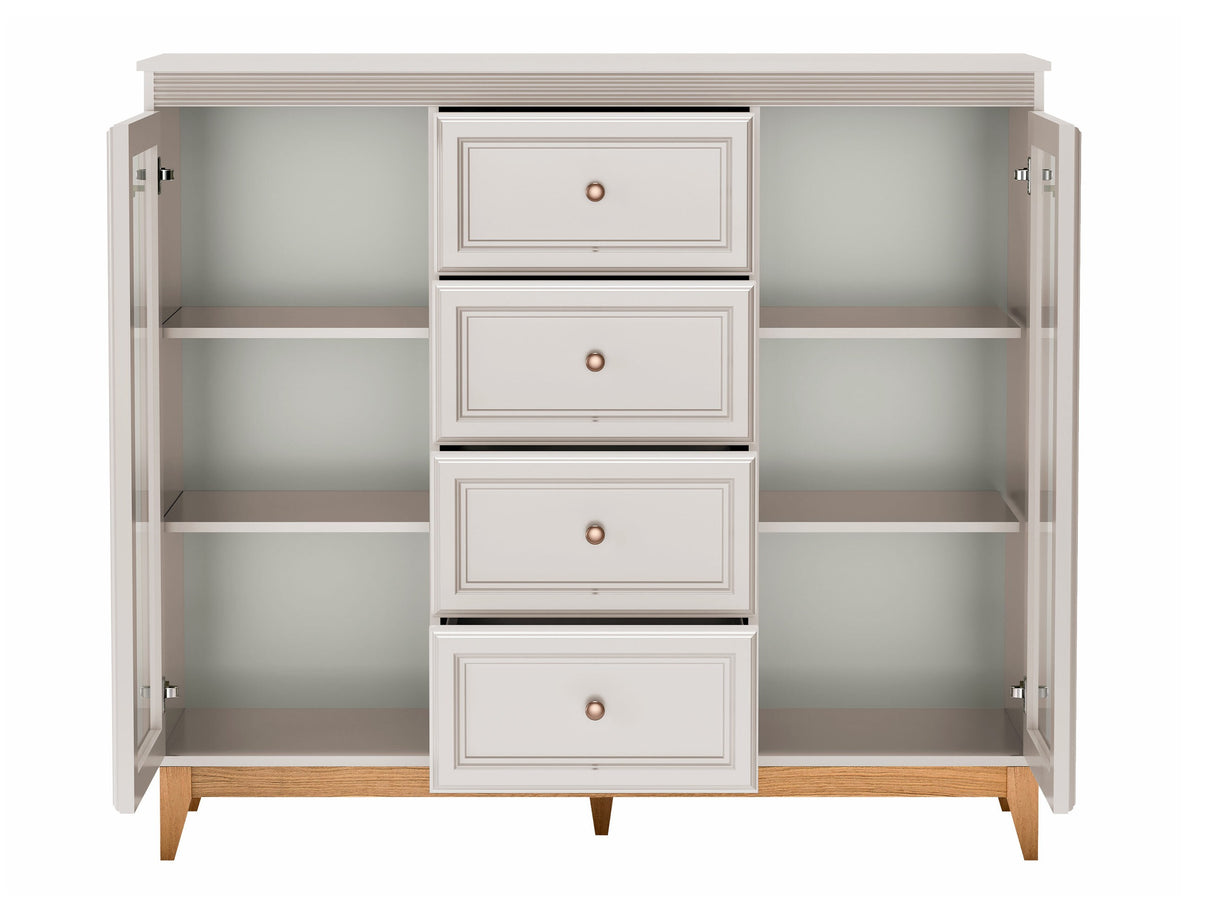 Komód Gablota WINDSOR W-7 Kasmír, -világítás: Igen