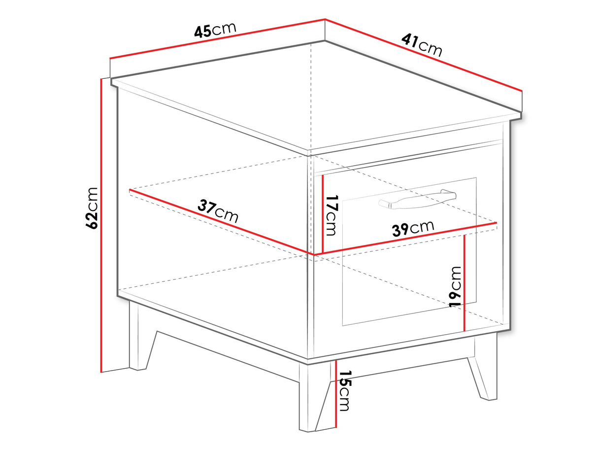 Éjjeliszekrény WINDSOR W-11 Kasmír