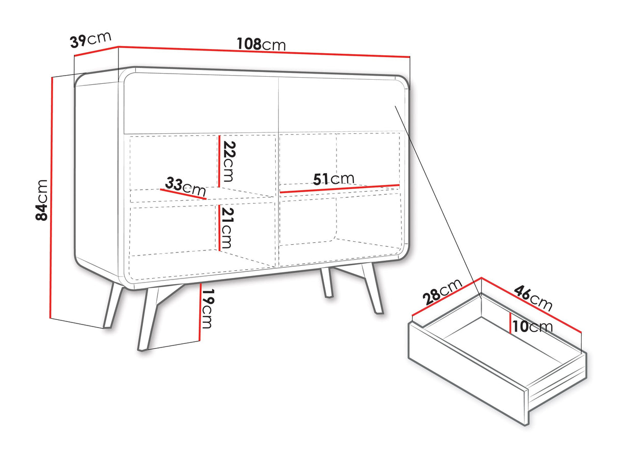Komód HELION KSZ108 Warmia