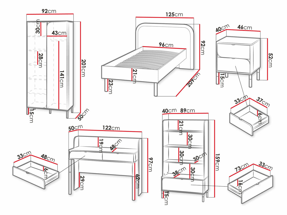 Gyerekszoba garnitúra HARMONY I 4371355