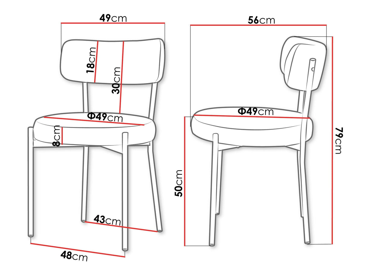 Szék MUZ/DC/1176/GL Ciepły -AT18 5903211416187 () 4372054