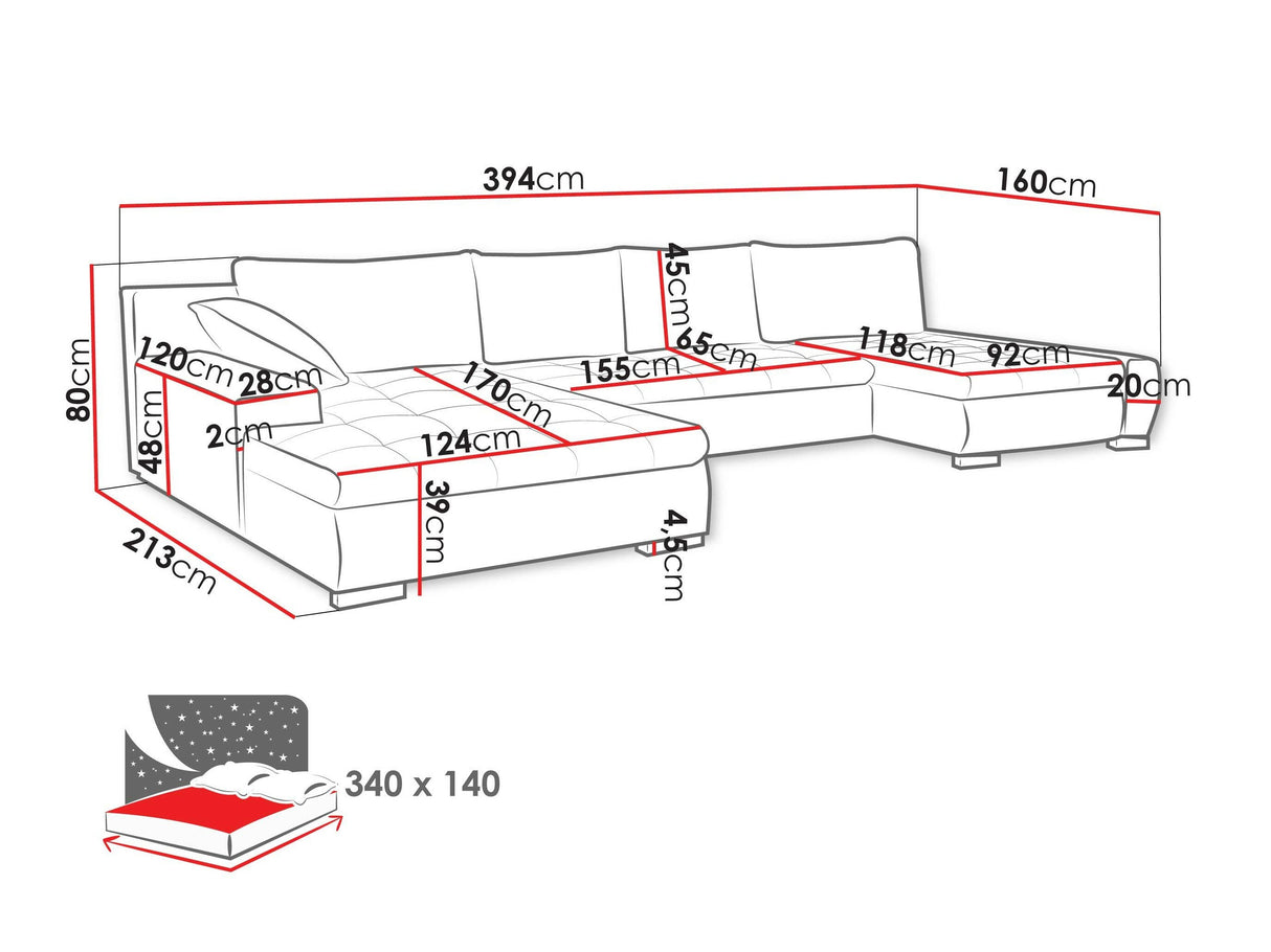 Sarokkanapé Caro (Caro), Szín: Uttario Velvet 2971 + Uttario Velvet 2959 4372507