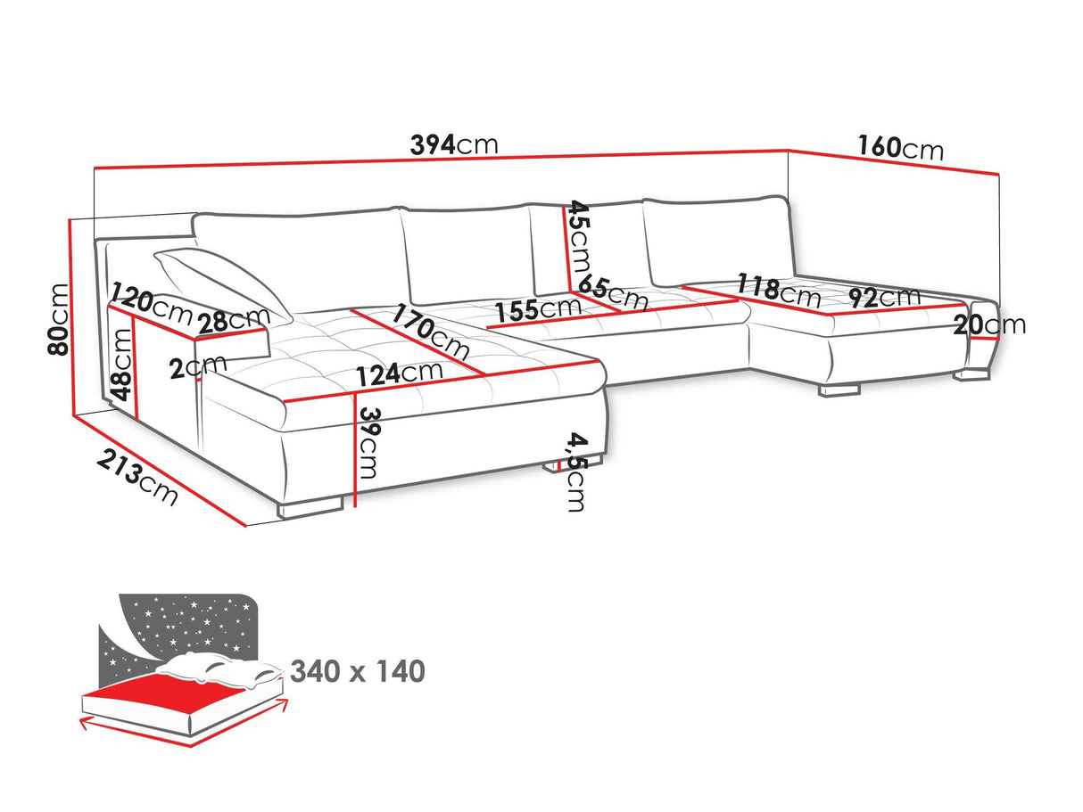 Sarokkanapé Caro (Caro), Szín: Velo 637 4372514
