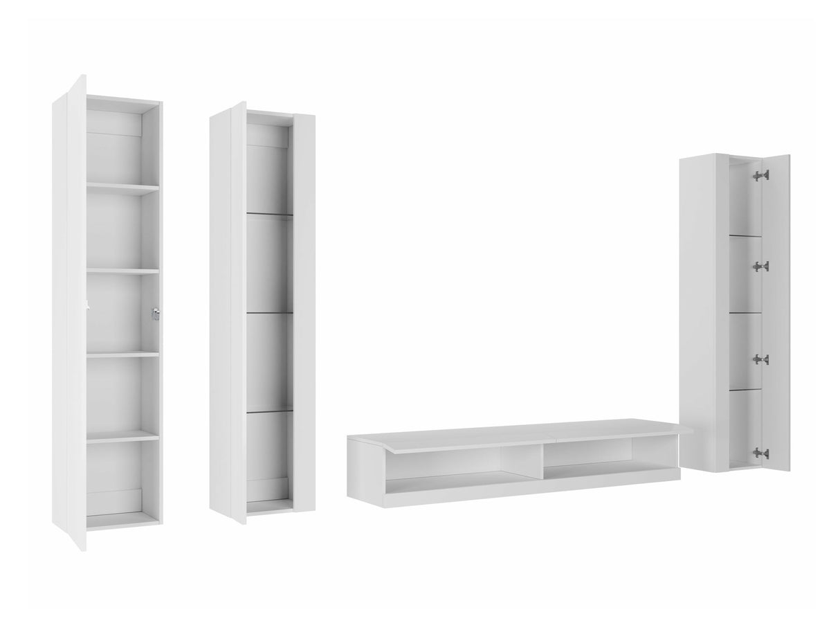 Nappali szett Vigo New VI, -világítás: Nem, Szín: Fehér + Fényes fehér 4374546