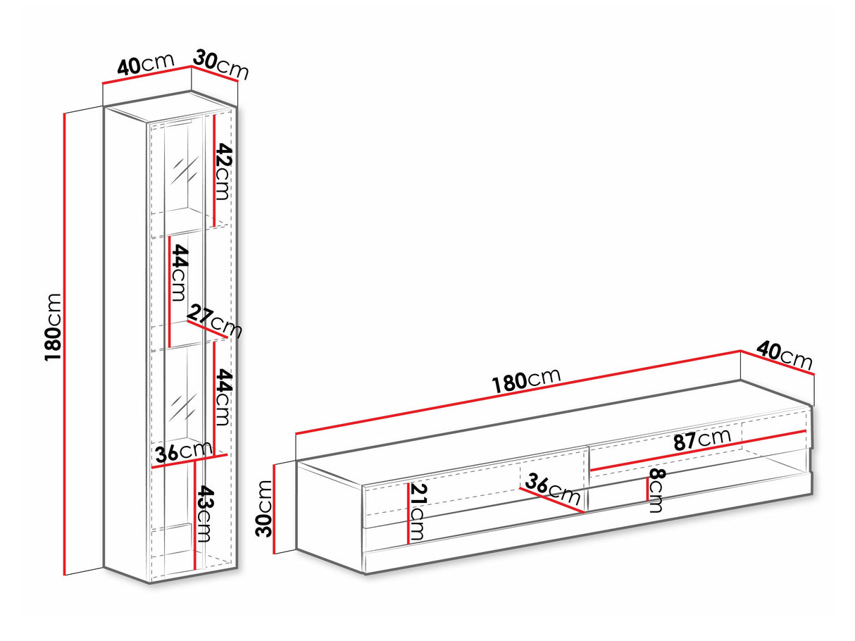 Nappali szett Vigo New VIII, -világítás: Nem, Szín: + Fényes 4374648