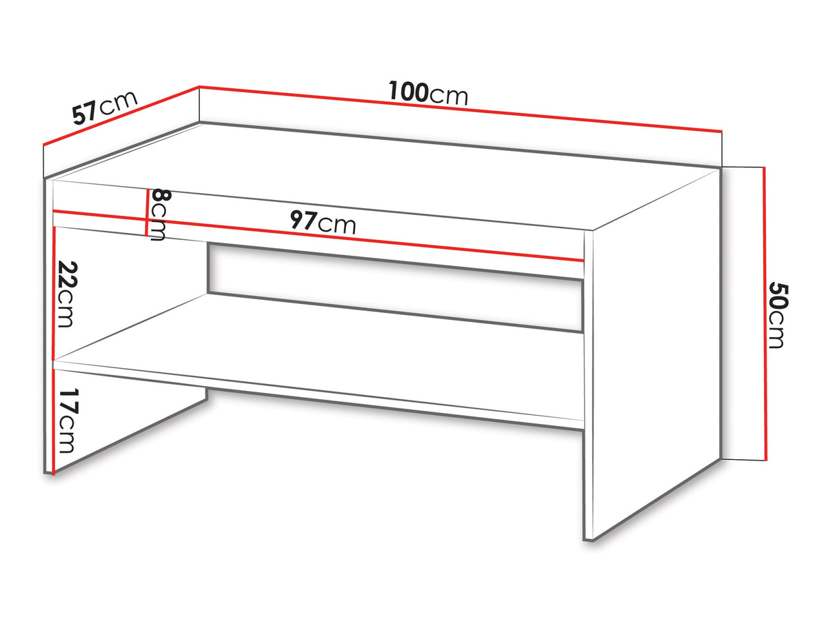 Dohányzóasztal Ława ISLA, Szín:
