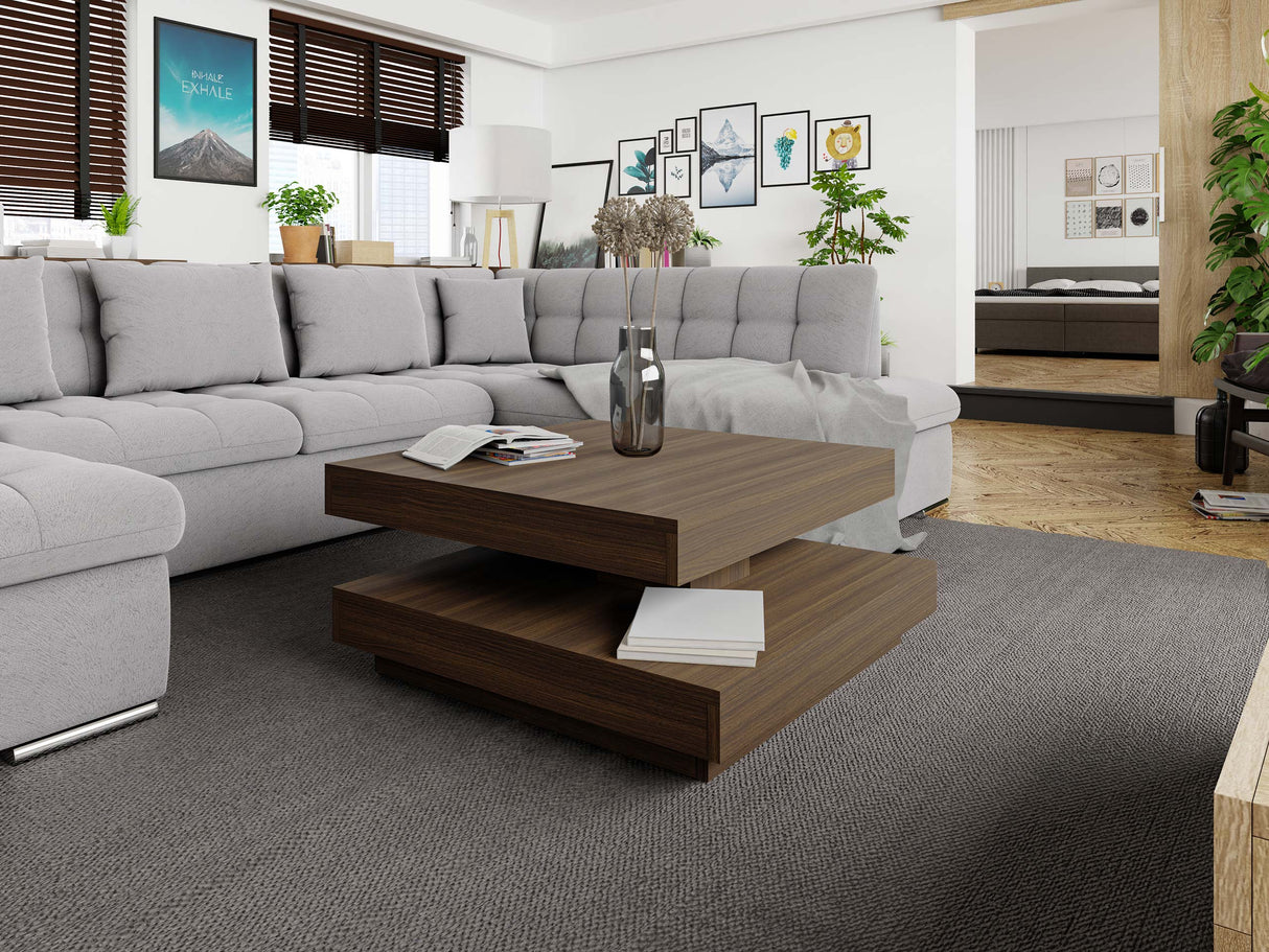 Kihajtható dohányzóasztal Nenani (Druzjan), Szín: Dió