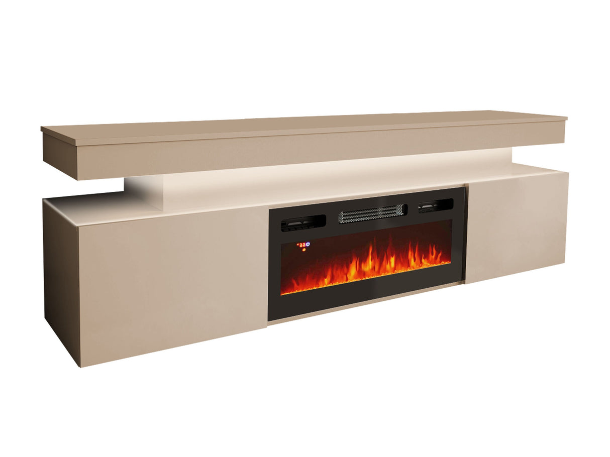 TV-állvány RTV EF 2D GLOSSA + + (Lestirola), Szín: Világosbarna 4390092