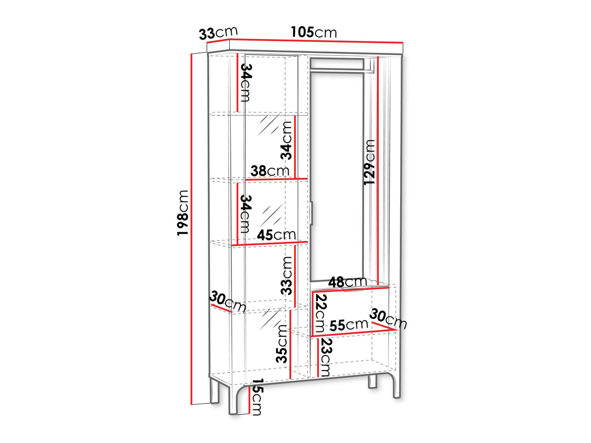 Előszoba garnitúra Garderoba MALUMI MM-11 Painflow