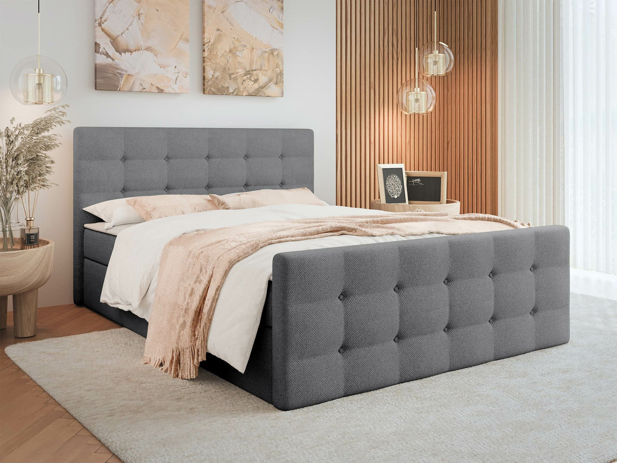 Kontinentális ágy MILANO 1 (Peregryn 1), Alvó felület mérete: 180 x 200 cm, Szín: Rico 23 4403076