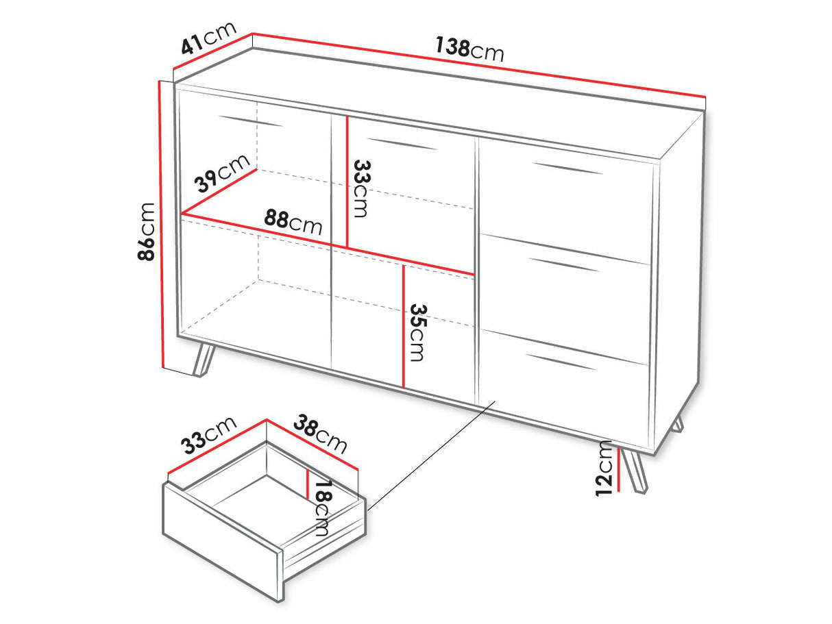 Komód KOS DAB ARTISAN