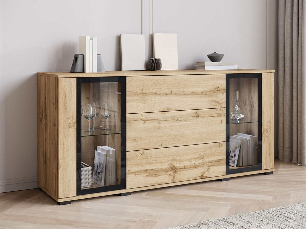 Komód CARO SB 150, Szín: Wotan tölgy, -világítás: Igen 4417837