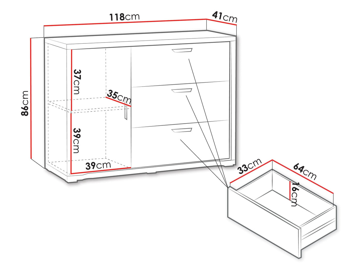 Komód GRANDE G-1 Cremona