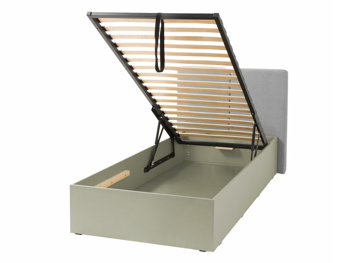 Ágy 90x200/ 120x200 LUCA SYSTEM 13/14, Szín: Poros zöld + Tölgy, Alvó felület mérete: 90 x 200 cm