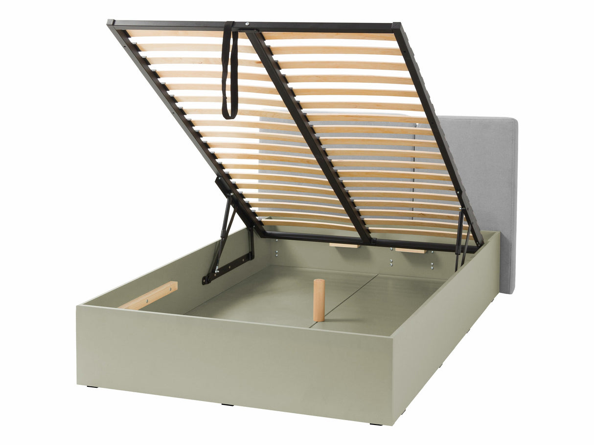 Ágy 90x200/ 120x200 LUCA SYSTEM 13/14, Szín: Poros zöld + Tölgy, Alvó felület mérete: 120 x 200 cm