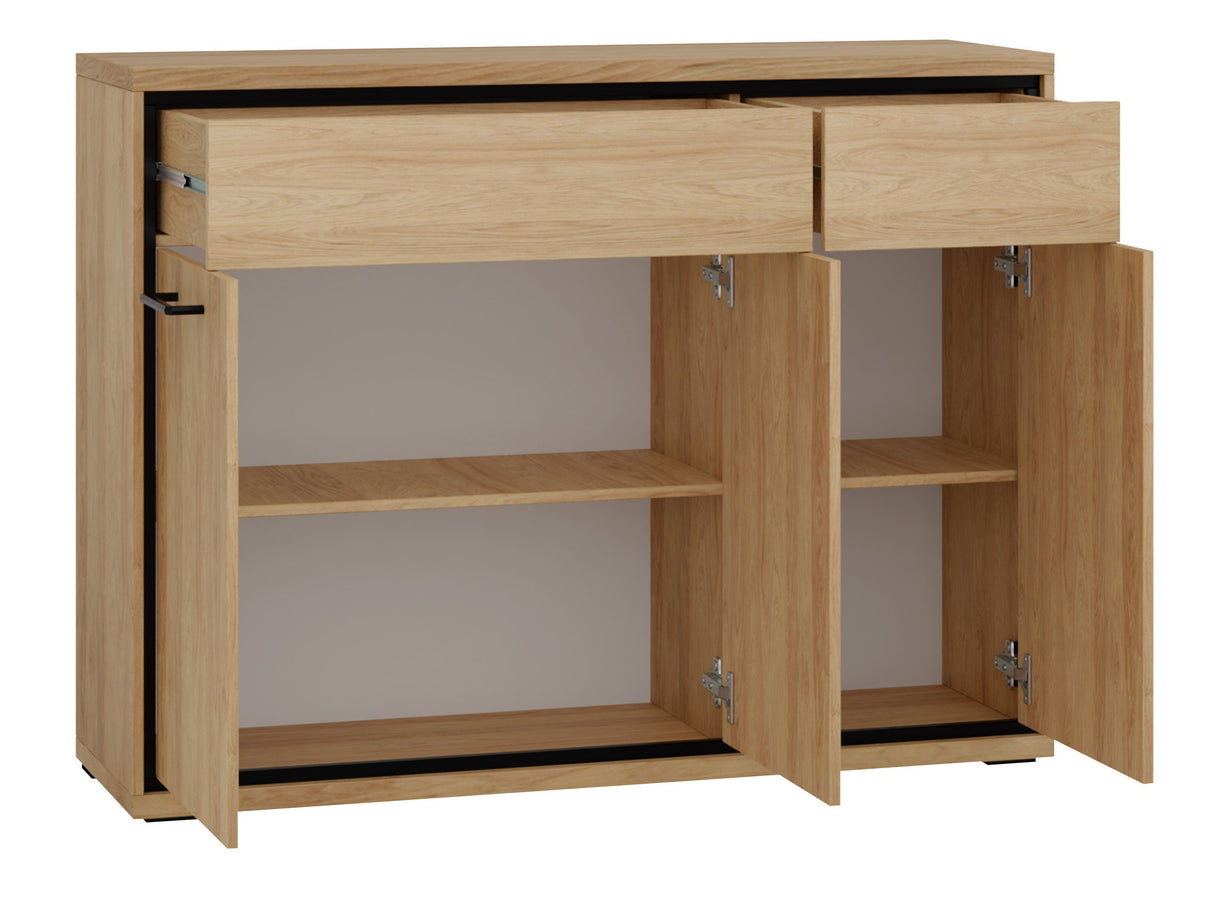 Komód MEDIOLAN 07 (Antonio AT07), Szín: Világos fa, -világítás: Nem, Lábak: Nem 4431482