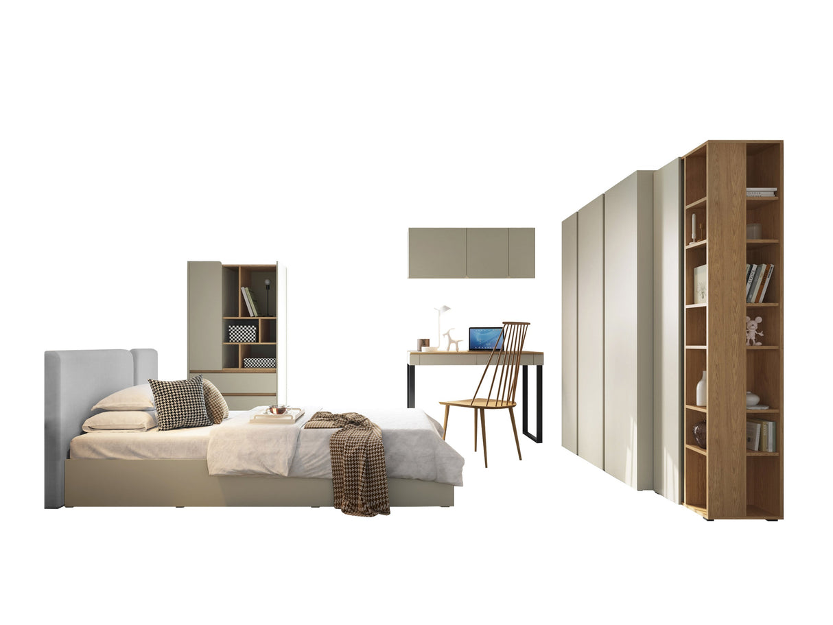 Bútorkészlet LUCA III, Szín: Poros zöld + Tölgy