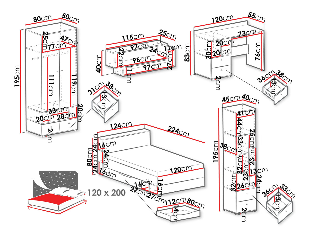 Bútorkészlet ORO II platynemwy + biszkoptowy