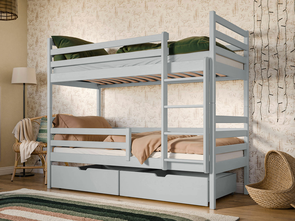 Emeletes ágy Nemo (Aero), Szín: Szürke, Alvó felület mérete: 90 x 200 cm 4441143