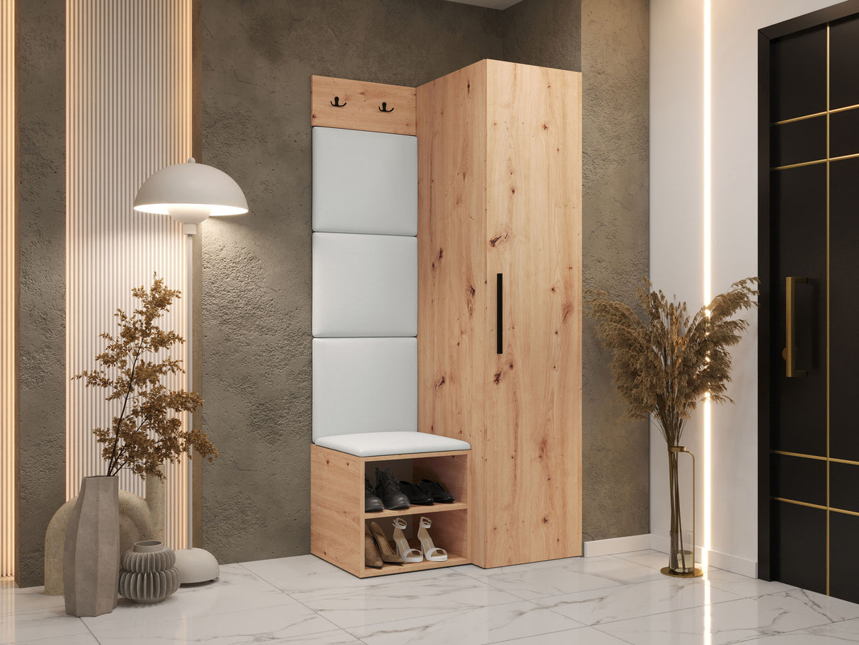 Előszoba garnitúra Garderoba MEDI III, Keret színe: Artisan tölgy, Puha falpanel színe: Soft 017 4451906
